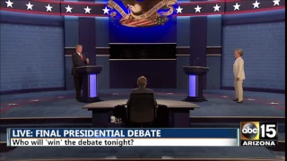 No handshake - Final Presidential Debate - Las Vegas, Nevada