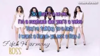 Fifth Harmony - BOSS ( Karaoke/Instrumental )