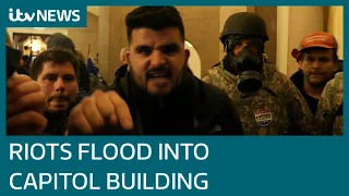 Inside the US Capitol as Trump supporters storm building - ITV News eyewitness report | ITV News