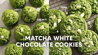 Matcha White Chocolate Cookies 🍵 one of my fave recipes EVER
