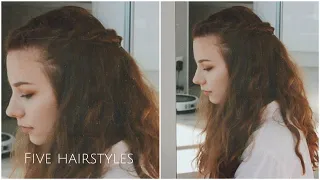 5 простых причесок на кудрявые волосы