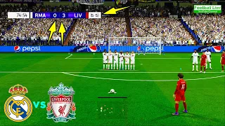 Real Madrid vs Liverpool | 2nd UEFA Champions League UCL | Free Kick Goal | eFootball PES Gameplay