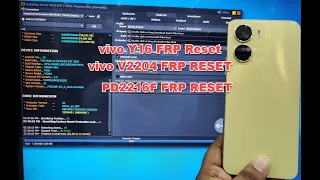 vivo Y16 FRP Reset BY MST