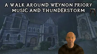 Oblivion - Weynon Priory Thunderstorm, Music & Ambience - Jeremy Soule - Rain, Sleep, Study & Relax