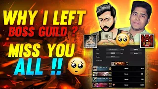 WHY I LEFT BOSS GUILD 🥺MISS YOU @BOSSLUCIFER012 @sksabir-gaming NEWGUILD🔥#sudipsarkar#freefire