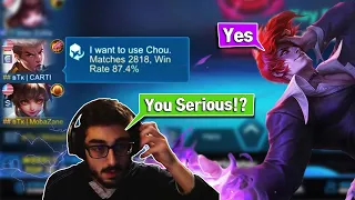 TOP 1 NA CHOU GOES JUNGLE | Wanwan | Mobile Legends | MobaZane