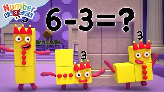 Aprenda subtração | Numberblocks em portuguese brasil | 1 hora Compilação