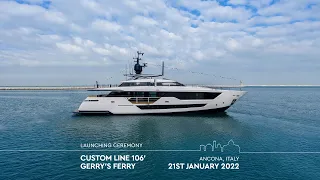 Luxury SuperYacht - M/Y Gerry's Ferry Launch - Ferretti Group - 21st January 2022 - Ancona, Italy