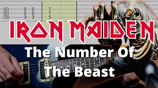 Iron Maiden -The Number Of The Beast - Rhythm Guitar Tutorial (With Guitar Tabs)