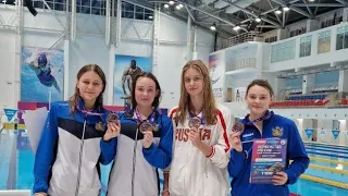 Первенство  России по плаванию 2024 эстафета 4×100 вольный стиль девушки