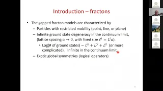 Nathan Seiberg: "Continuum Quantum Field Theories for Fractons"