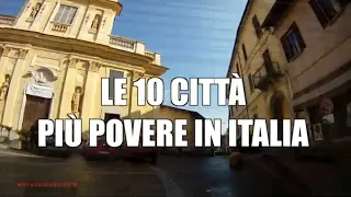 Le 10 città più povere in Italia