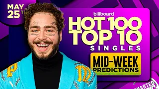MID-WEEK PREDICTIONS | Billboard Hot 100, Top 10 Singles | May 25th, 2024