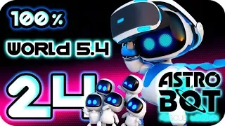 Astro Bot: Rescue Mission Walkthrough Part 24 | 100% (PS4 PSVR) World 5-4 : Molten Mayhem