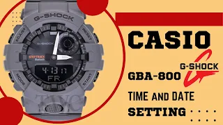 How to Set the Time and Date Casio Gshock GBA-800