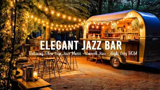 Saxophone Jazz and Wine in a Cozy Bar Ambience 🎷Jazz Piano Music for Work, Study