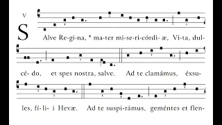 Salve Regina Gregorian Chant Simple Tone - women's voices