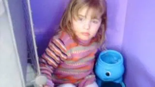 Hannah asleep in her closet.AVI