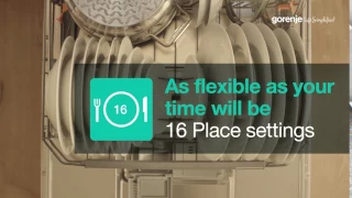 Gorenje SmartFlex dishwasher offers 16 place settings
