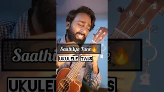 Saathiya Ukulele tutorial with amazing tabs & style - Vivek Oberoi #shortsfeed #ukulele
