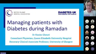 British Islamic Medical Association/Diabetes UK Ramadan Preparation Webinar