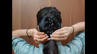 Beautiful And Simple hairstyle for long hair 🤩 Clutcher Juda Hairstyles ❤️@basichairstyle