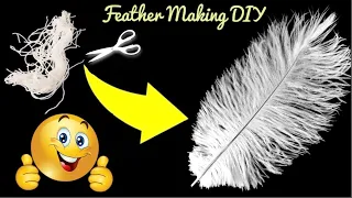 How to make ostrich feather using wool | DIY yarn craft ideas|Latest craft tips| DIY feather lamp