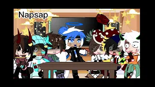 Some dsmp members react to sapnap au's :D/angst/fluff/TW:flash,blood/TYSM FOR 30 SUBS :D