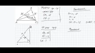 Геометрия ФИПИ Треугольник стр 13,14,15,50,51,54