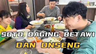 MAMA PERTAMA KALI MAKAN  SOTO DAGING DAN ONSENG,SUAMI KU BILANG MASAKAN KU SANGAT ISTIMEWA