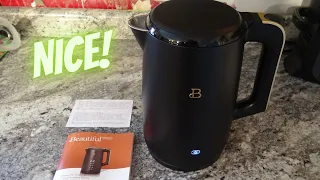 Beautiful 1.7l One-Touch Electric Kettle Black Sesame by Drew Barrymore Review and How To Use