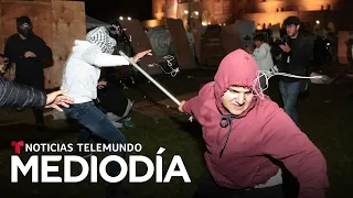 Imágenes que dejan acciones policiales para desalojar protestas universitarias | Noticias Telemundo