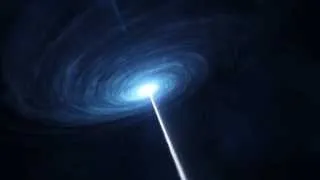 Artist's impression of the quasar 3C 279