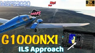 Msfs2020 *G1000NXI* VNAV -ILS Approach & Landing Basic tutorial *DA62 Improvement mod*