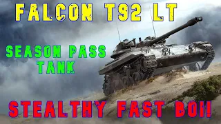 Falcon T92 LT -Season Pass Tank- Stealthy Fast Boi! ll Wot Console - World of Tanks Console