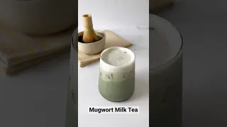 Mugwort Milk Tea! #milktea #mugwort #밀크티 #shorts