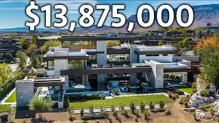 We Toured a Las Vegas Modern Mansion with 3 Pools!