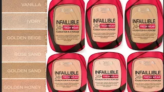 how to choose the perfect shade loreal infallible 24h fresh wear foundation in a powder shade guide