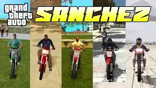 Evolution of Sanchez in GTA Games!