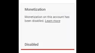 Monetization is disabled for my channel how to fix monetization disabled 2019 working 100 %