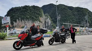 Xmax 300 and Cb400x ride Singapore to Thailand 2023. The beginning. Part 1.