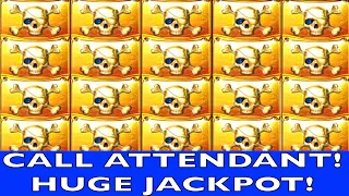 ★★JACKPOT HANDPAY★★$125 BETS★★PIRATE SHIP HIGH LIMIT SLOT MACHINE BUENO DINERO MUSEUM SLOTS WMS