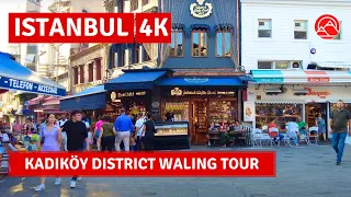 Kadıköy Center Of Asian Side Istanbul 2023 Walking Tour|4k 60fps