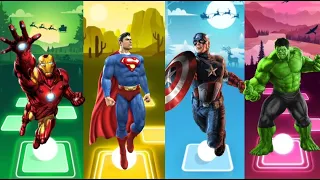 Spiderman Cartoon 🆚 Hulk 🆚 Ironman 🆚 Batman 🆚 Captain America  🎵 Who Will Win..⁉️