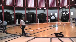 B&O Rail Road Museum turntable in action