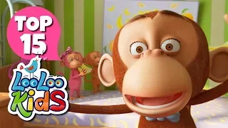 Five Little Monkeys - TOP 15 Songs for Kids on YouTube