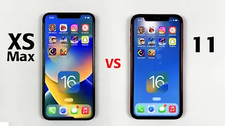 iPhone XS Max vs iPhone 11 in 2022 - iOS 16.0.3 SPEED TEST