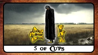 5 of Cups Tarot Card Meaning ☆ Reading, Reversed, Secrets, History ☆