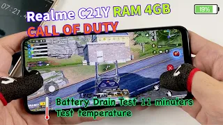 Realme C21Y CALL OF DUTY Gaming Test | Unisoc T610, 4GB RAM