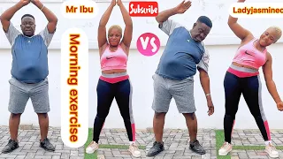 Mr Ibu vs daughter @ladyjasminec Exercise routine